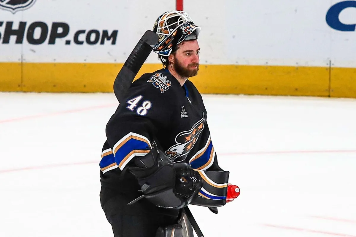 Logan Thompson berada di urutan keempat dalam pemungutan suara untuk Trofi Vezina yang diberikan kepada penjaga gawang terbaik NHL